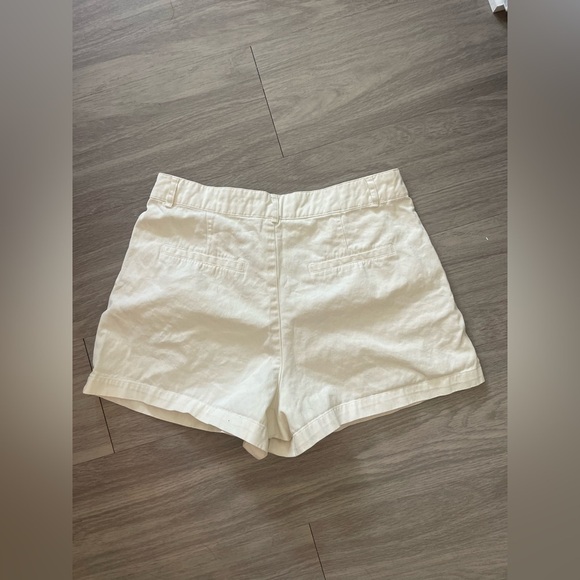 Double Zero Pants - Double zero cream mini cream shorts